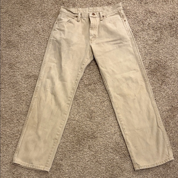 Wrangler Other - Wrangler cowboy cut men’s khaki denim pants 30x30